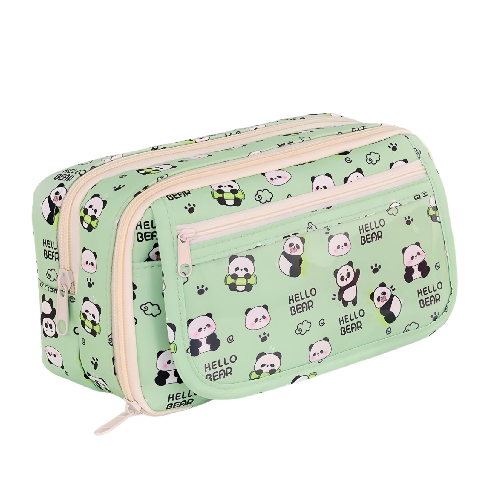 

BDHD Набор канцтоваров Panda Канцелярский пенал Милый канцелярский подарок Возрастной чемодан Гелевая ручка Блокнот на спирали Пенал Блокнот Panda 4-18 зелёный