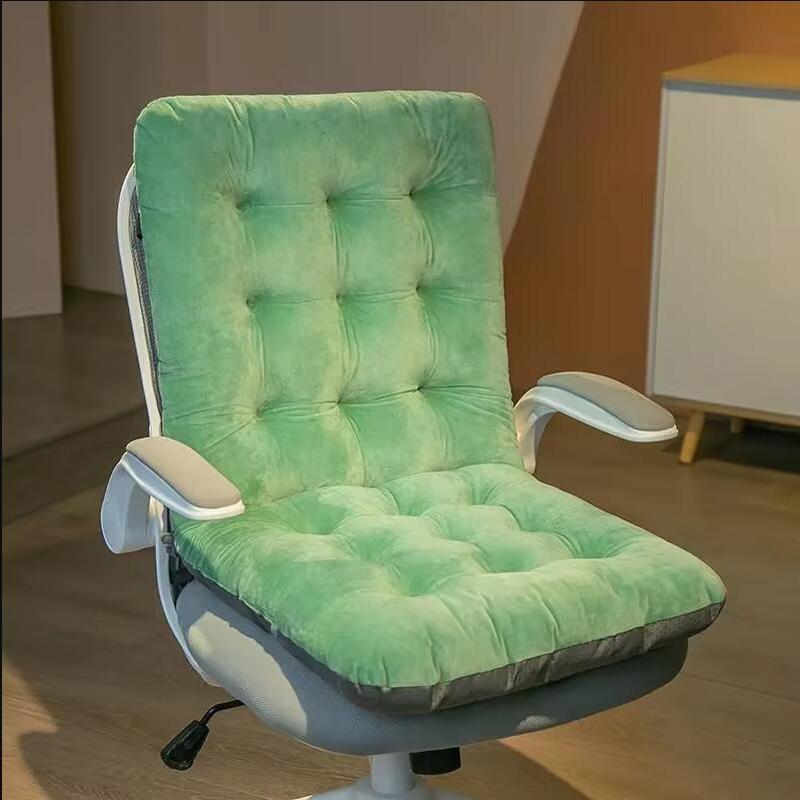 Extend Thickene Backrest Integrated Office Sedentary Chair Cushion Autumn Winter Student Seat Mat Solid Color One-piece Cushion 45x85cm 1660₽