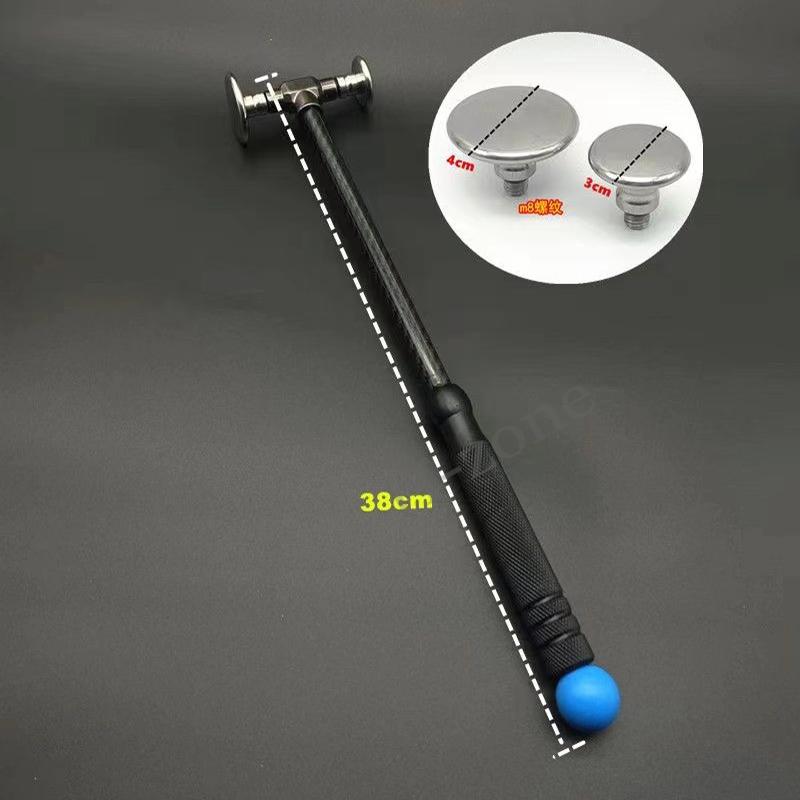 Car Dent Repair Hammer Body Repair Percussion Leveling Hammer Replaceable Traceless Repair Tool Carbon Fiber and Stainless Steel