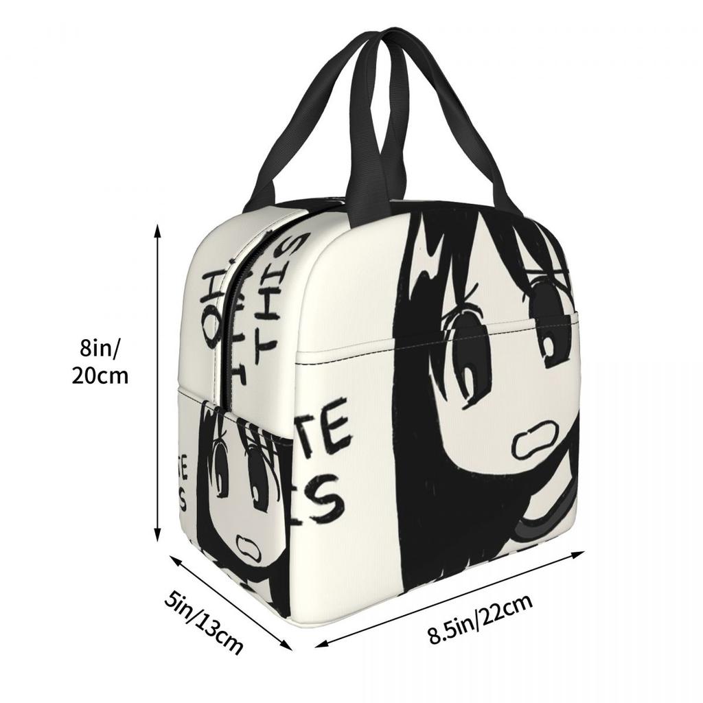 Azumanga Daioh Anime Osaka Ayumu Kasuga Insulated Lunch Bag for Women Kids Portable Food Boxes Thermal Lunch Box Tote