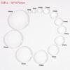 Clear Transparent Round Glass Cabochon 10/50 Pcs 6-40mm Flat Back for Scrapbooking Jewelry Making Craft Supplies