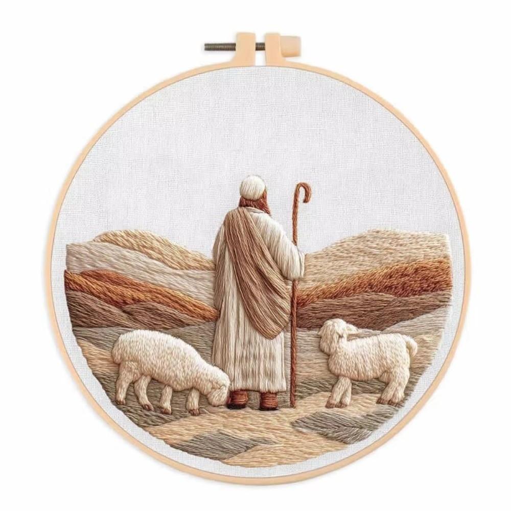 Christmas Cross Stitch Nativity Scene Embroidery Kit Cross Stitch Set Non-finished Products Embroidery DIY Materials Handmade