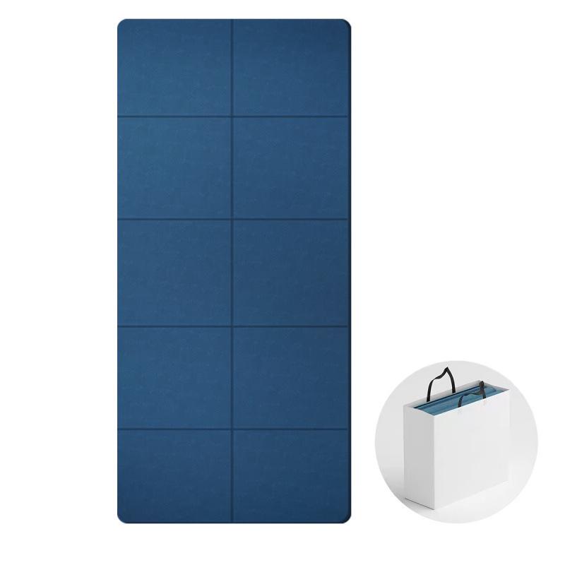 Tappetino da Yoga Pieghevole Antiscivolo Portatile Insonorizzato Inodore e Set con Corda per Saltare