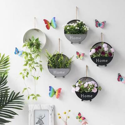1PC Simple Living Room Storage Rack Functional Wall Mounted Hung Stable Structure Modernity Iron Artistic Elegant Decorative