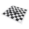 Checkers Set Stackable Black White Plastic Pieces Draughts Board Game with Transparent Box for 3 Years Old Above