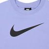Nike Crop Tops Women's Light Purple Crew Neck Moderate CJ3764-569