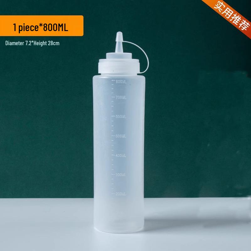 Multi-Purpose Squeeze Bottle with Icing Tip for Sauces and Dressings