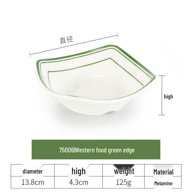 Commercial Melamine Imitation Porcelain Tableware Set