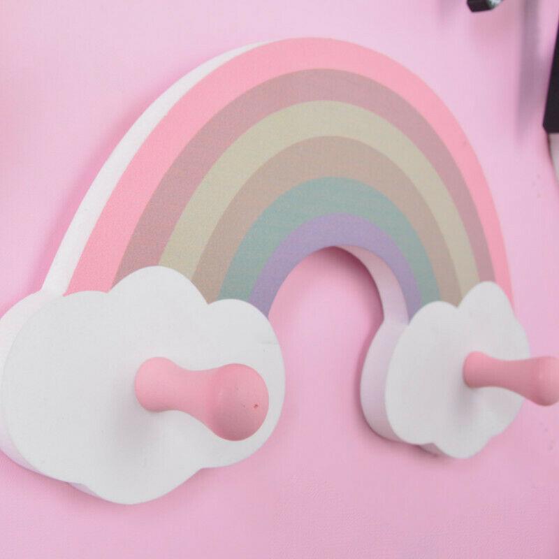 New Wooden Cloud Shelf Floating Shelves Wall Mounted Punch Free Kids Bedroom Bathroom Kitchen Office Storage Display Organizer