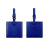 Square Shape PU Luggage Tag Colorful Airplane Suitcase Tag Soft Baggage Name Tags  Travel