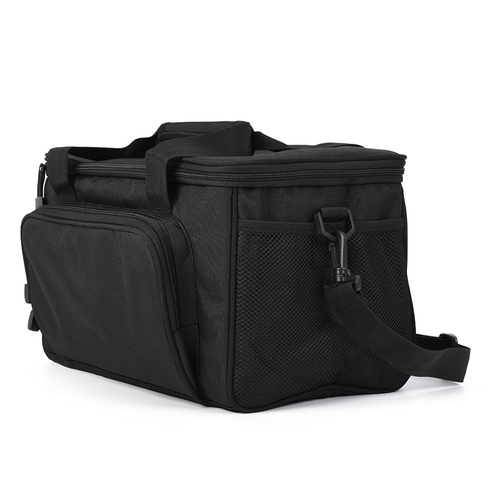 

Lixada Портативная многофункциональная парусиновая рыболовная наплечная сумка-рюкзак Сумка для рыболовных снастей Сумка для рыболовных приманок Катушка Сумка-чехол чёрный