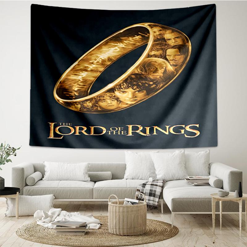The Lord of the Rings Print Tapestry, Backdrop, Easy Setup, Ideal for Bedroom, Office & Living Room, with Aesthetic Wall Hanging Decor.