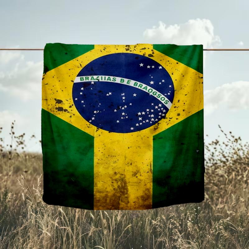 1PC Brazil Artwork Printed Soft Flannel Blanket Throw for Adult Bedroom Living Room Sofa Camping Travel Fan Gifts Christmas Gifts