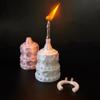 Silk Finish Birthday Cake Ring European Style Mini Cake Candle Ring  Party Decor