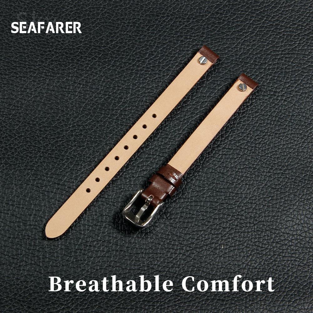 Genuine Leather Bracelet Strap Women Fashion Watchband 8mm Wristband for Fossil ES4340 4119 4000 3745 3861 4026 3862 Watch Band