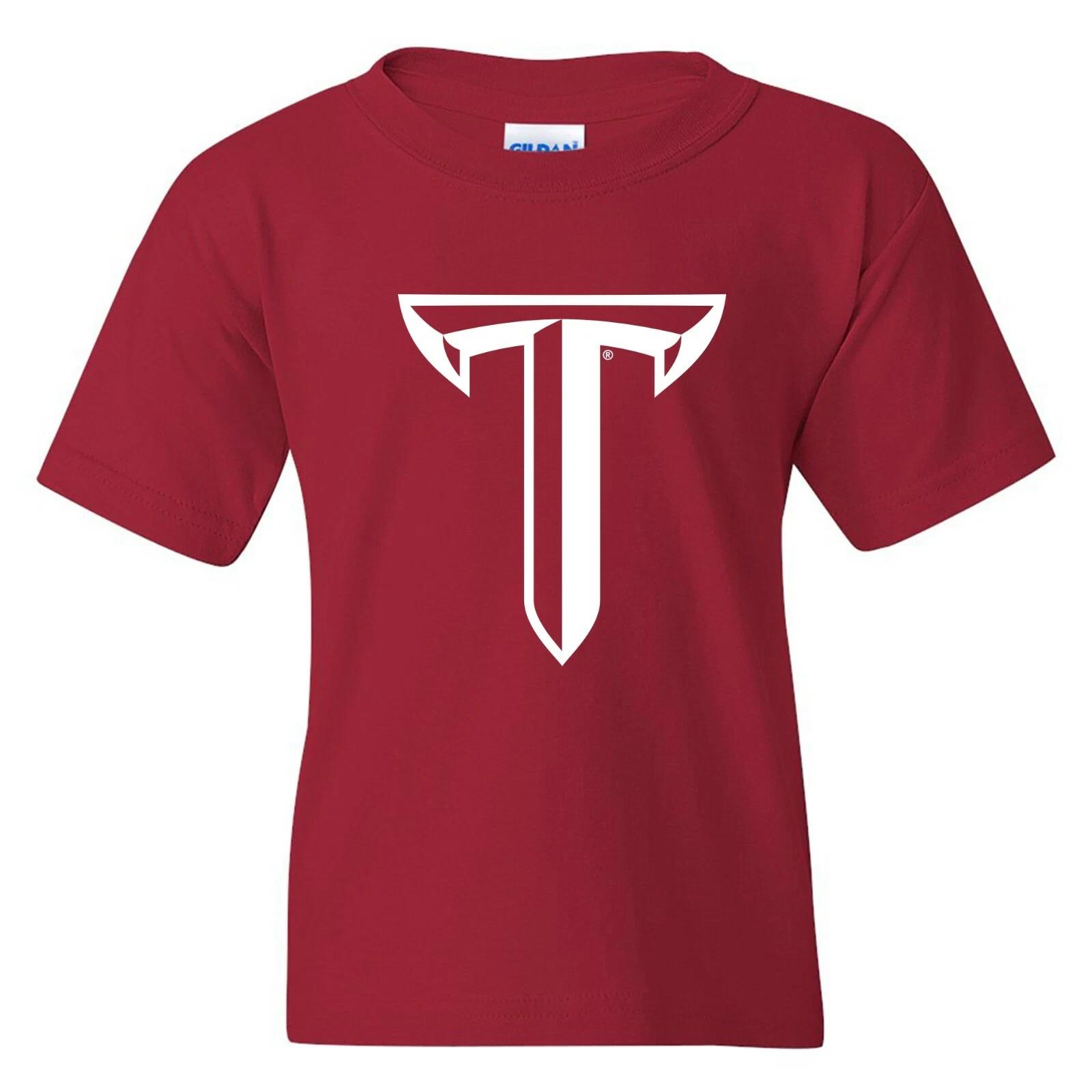 Troy Trojans Primary Logo Youth T-Shirt - Cardinal S