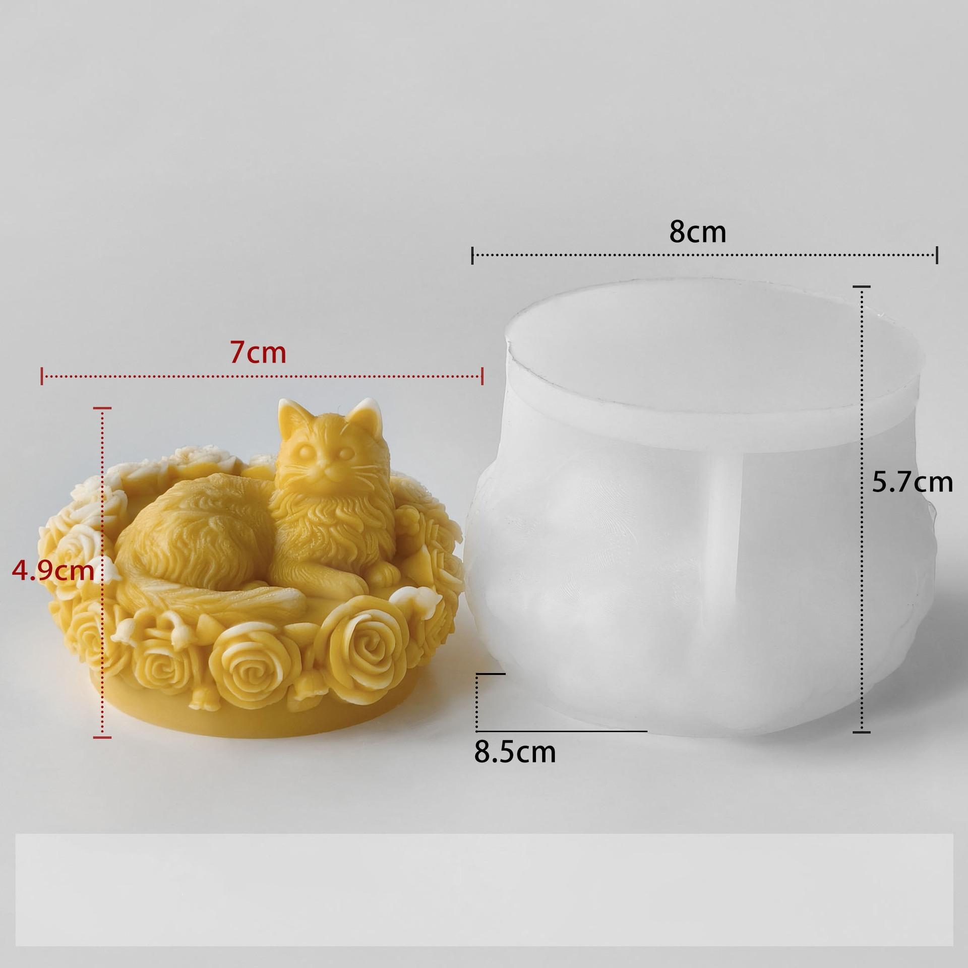 Resin Art Mold Elegant Silicone Mold Rose Candle Mold Flexible For Crafting Housewarmings Gifts