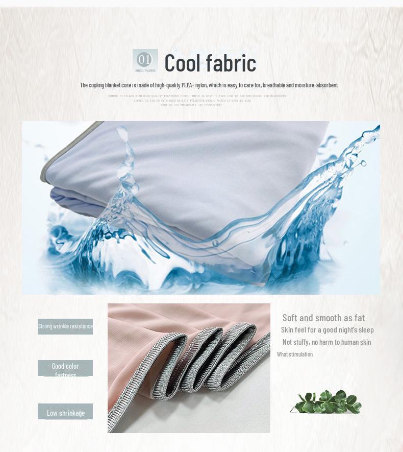 Summer Cooling Ice Blanket: Machine Washable Air Conditioning Blanket for a Refreshing Sleep