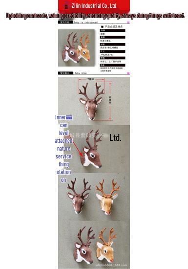 Cute Christmas Deer Head Refrigerator Magnet: Creative Mini Animal Decoration