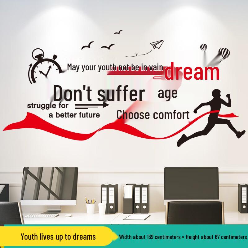 Changbaosen Motivational Office Wall Decal
