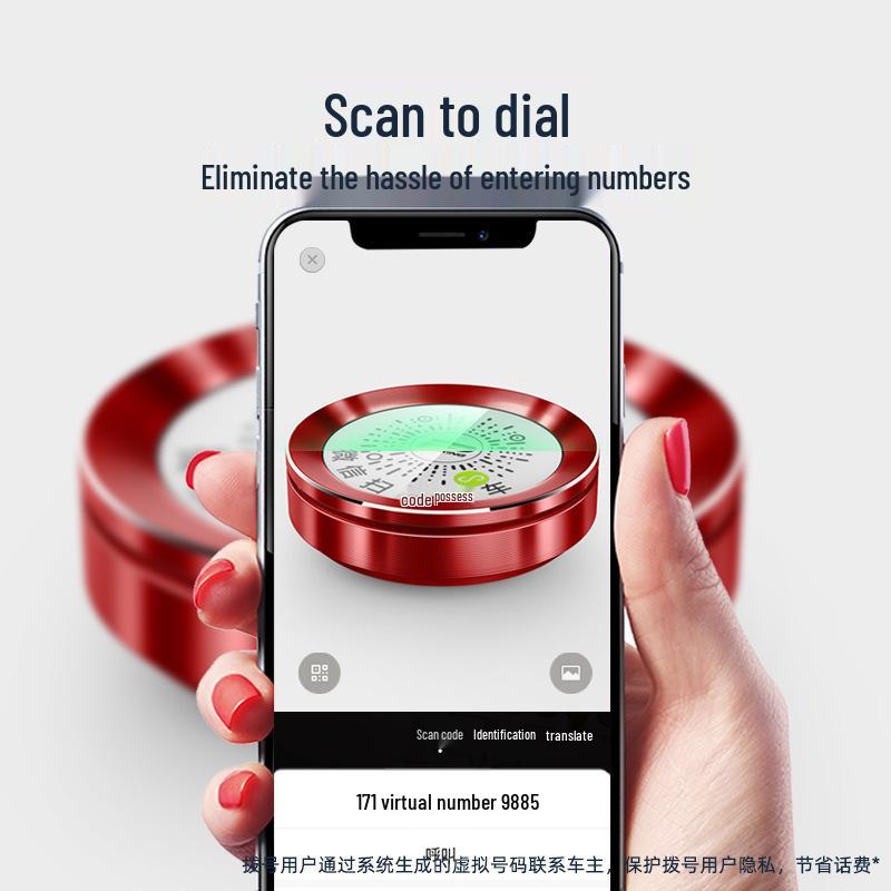 Aromatherapy Temporary Car QR Code Number Plate and Parking Sign