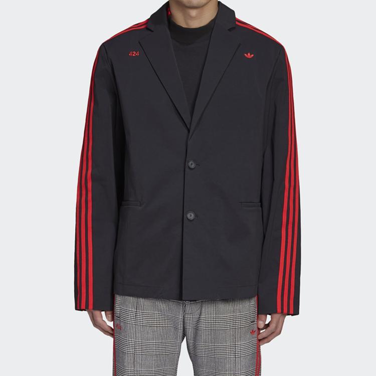 Adidas Originals X 424 Blazer Collaboration Three Stripes Suit Jacket Men Jacket Black FS6239