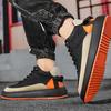 Fashion Men's Shoes New Winter Trend Sports Casual Black Board Shoes Men's Thick Sole Shoes