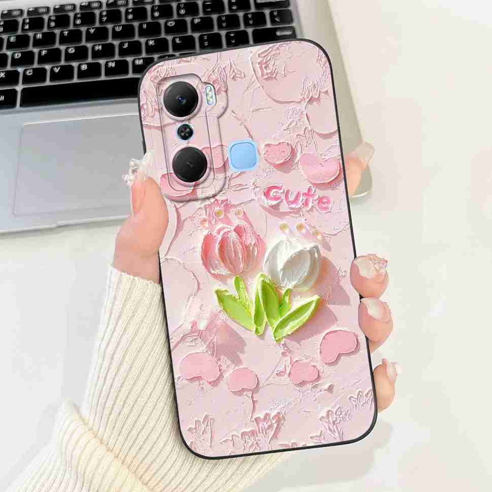 Hülle Für Infinix Hot 12 Pro X668C Schutzhülle Weich Schlank Niedliches Cartoon-Muster Abdeckung Für Infinix Hot 12 Hot12 Pro Handyhüllen Abdeckung