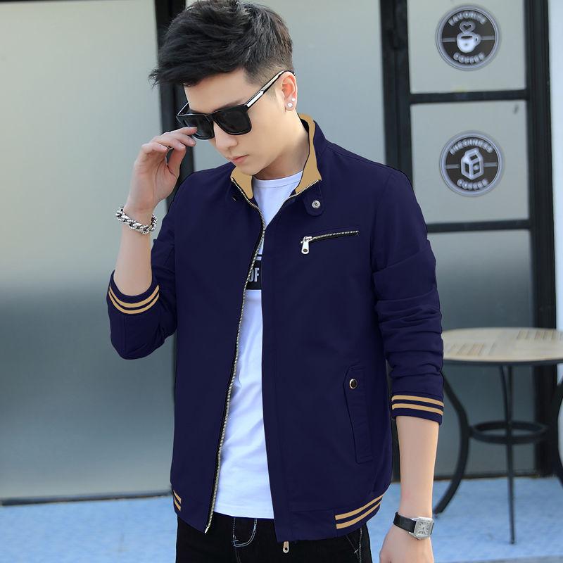 Men's Jacket Spring and Autumn Korean Version Trend Spring Tooling Denim Spring Men's Jacket