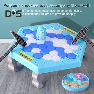 Çekiçli Penguen Buz Kırma Masa Oyunu Çocuklar Yetişkinler Aile 2 Oyuncu Kaydet Buz Üzerindeki Penguen Masa Oyunu Eğitici Oyuncak Yürümeye Başlayan Çocuklar Erkek Kızlar Hediye
