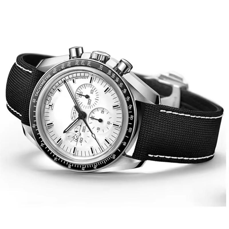 19mm 20mm Watch Band For Omega Speedmaster Snoopy 310 Canvas Cowhide Bottom Watch Strap New Seahorse AT150 Nylon Watch Straps