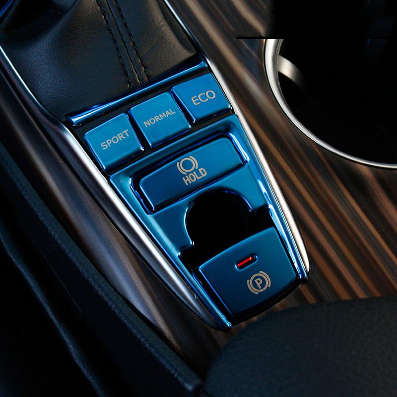 Car Electronic Hand Brake Button Panel Trim Cover Sticker for Toyota Camry 70 XV70 2018    Accessories