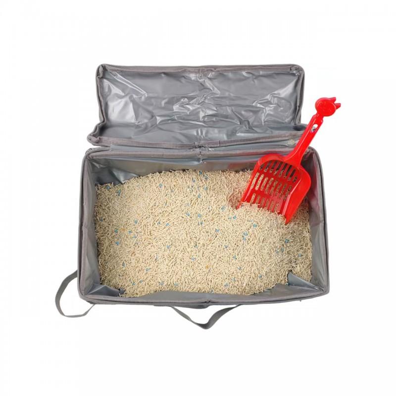 Collapsible Waterproof Litter Box Portable Outdoor Travel Cat Toilet Cats