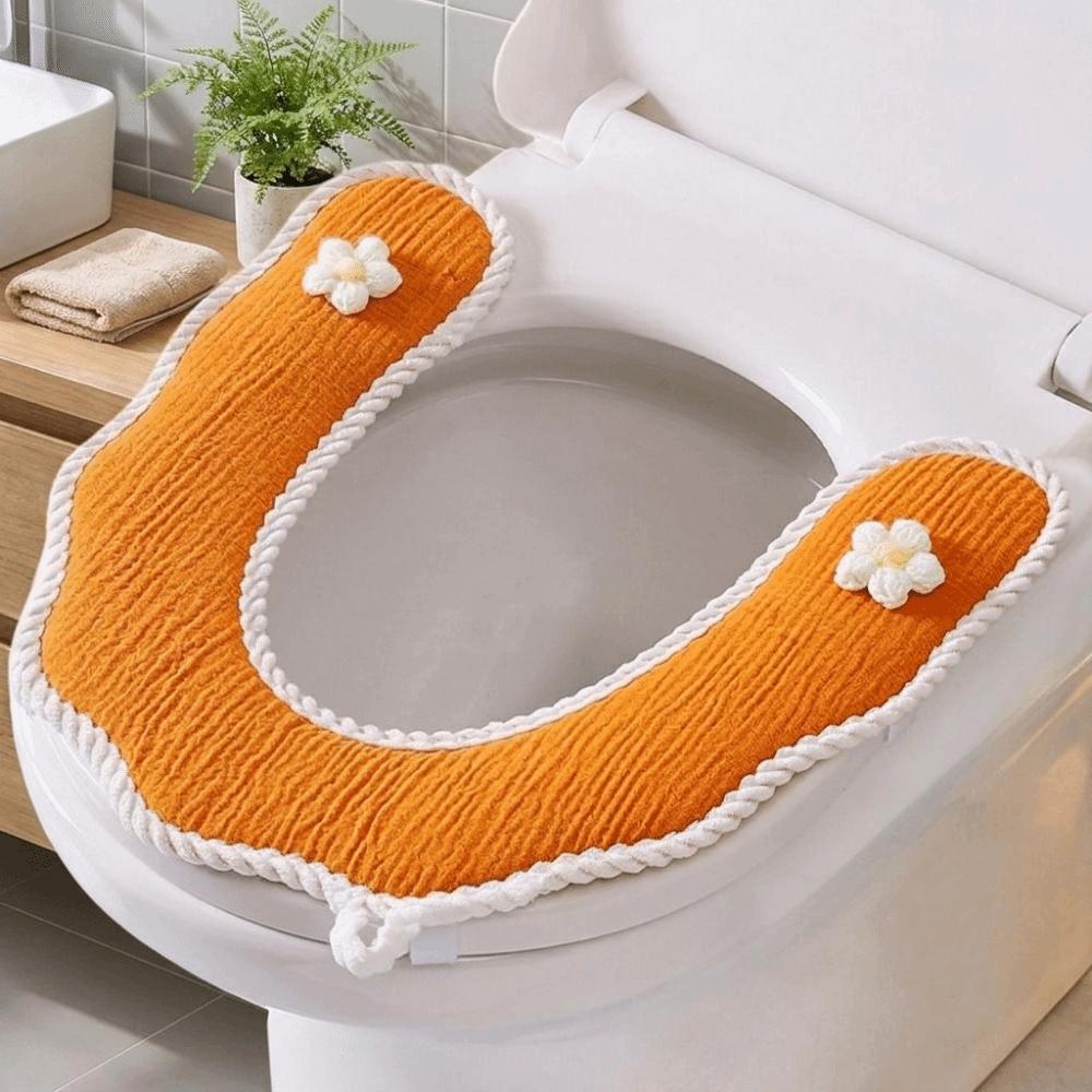 U-Shaped Toilet Seat Cover Breathable Toilet Seat Cushion Reusable Closestool Cover  Bathroom