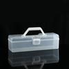 Game Card Organizer Plastic Handheld Flip Lid Large Capacity Transparent Trading Card Storage Box for Home Office