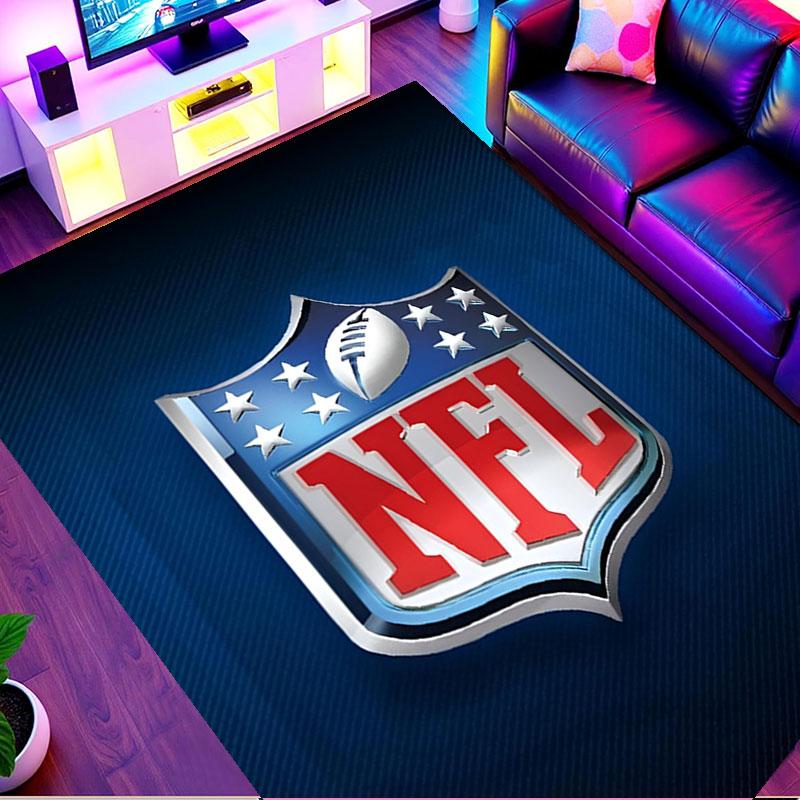Χαλί με Εκτύπωση NFL, Πλενόμενο Χαλί Δαπέδου, Για Είσοδο, Φοιτητική Εστία, Πλυντήριο, Γραφείο, Μελέτη, Διακόσμηση Σπιτιού, Δώρο Γενεθλίων Χριστουγέννων