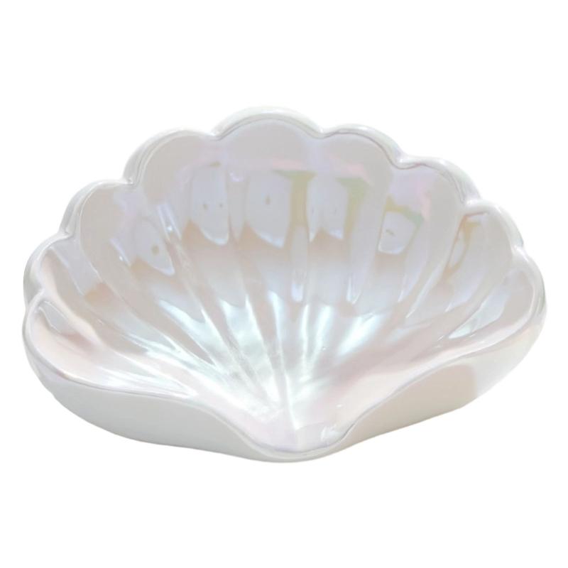 Elegancka ceramiczna mydelniczka z antypoślizgową podstawą i 45-stopniowym odpływem do dekoracji blatu łazienkowego i kuchennego white