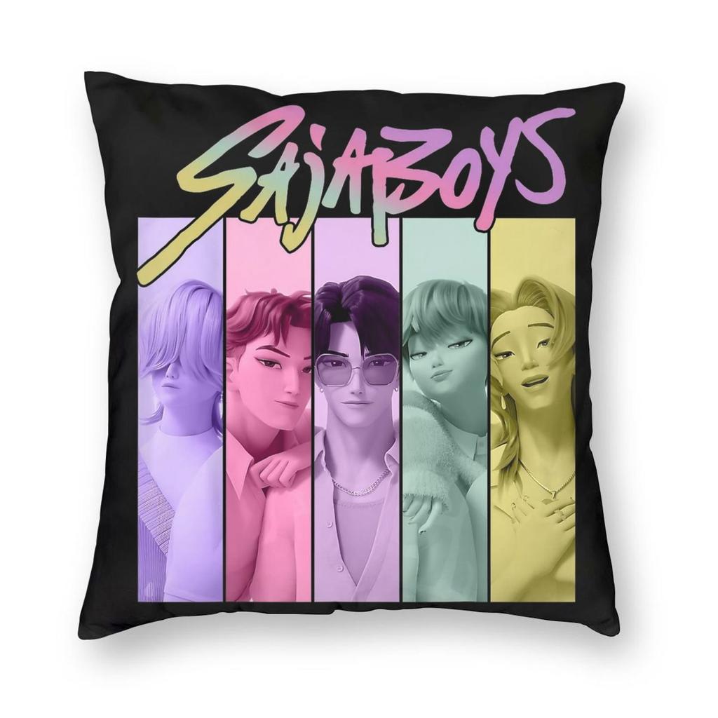KPop Demon Hunters Pillowcase Printing Fabric Cushion Cover Gift Throw Pillow Case Cover Home Square 45X45cm