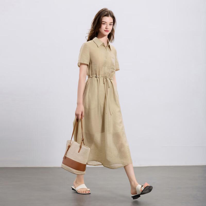 Sancai 2025 Sommar Dam Lös A-linje Lång Klänning