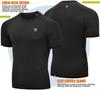 RDX Short Sleeve Rash Guard Martial Size Short Sleeve Men's CRL-T15, Arts, Training, Fitness, Moisture-Wicking, Quick-Drying, M,
