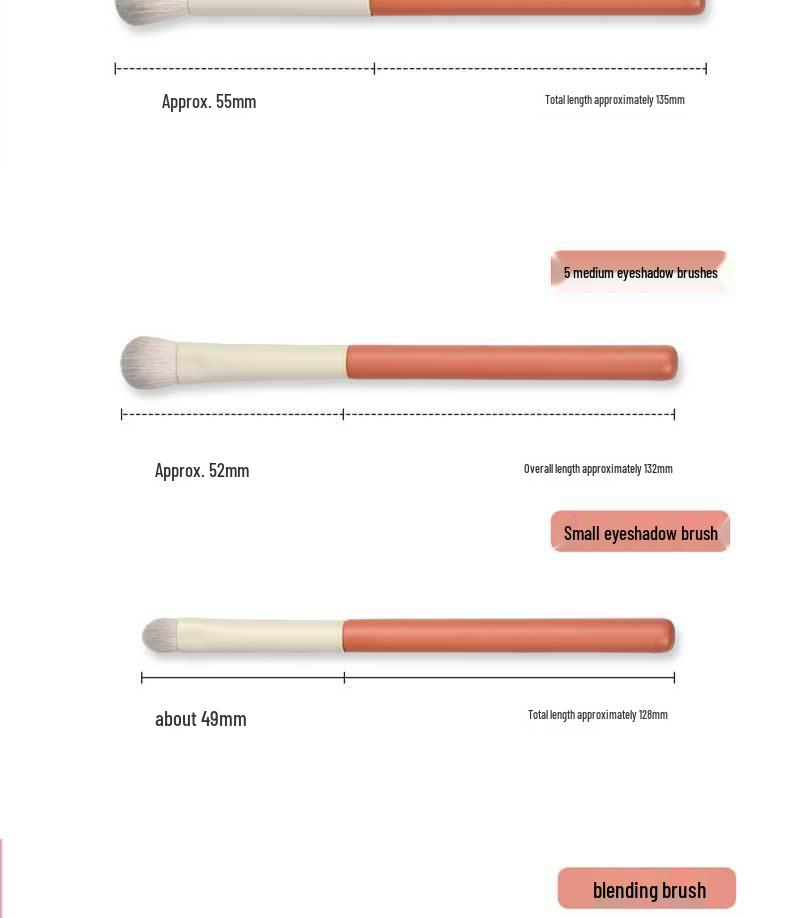 Holiday 12-Piece Makeup Brush Set: Powder, Eyeshadow, Foundation & Concealer Brushes with Soft Bristles