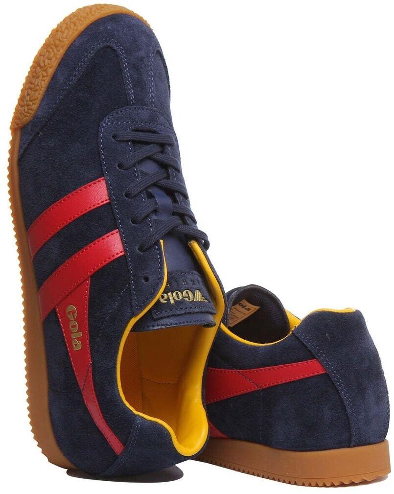 Gola Harrier Suede Sneakers (CMA192) Gola Harrier Suede (CMA192) Navy/red/sun