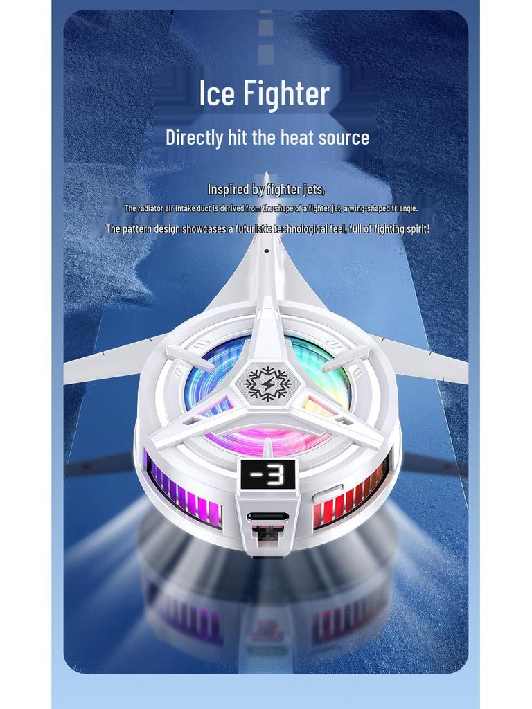 X76 Mobile Cooler: Digital Display, 3-Speed, Semiconductor Ice-Cooling for Gaming and Streaming