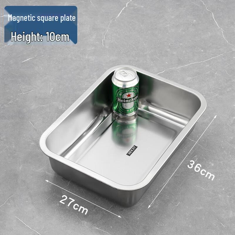 430 Stainless Steel Extra Deep Rectangular Serving Tray
