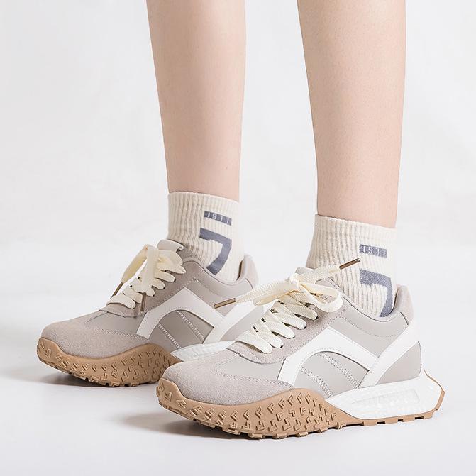 Women's Thick-Soled German Training Shoes - New Autumn Versatile Casual Sneakers for Petite Height Boost (Forrest Gump Inspired) F8867