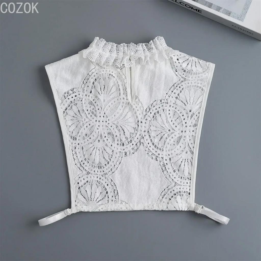 Girls Bowknots Lapel Shirt Detachable Collar Autumn Sweater Blouse Women Fake Collar Girls Removable Shirt Neck False Collar