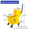 White Cloud Thickened Hands-Free Mop Bucket with Squeeze Water Extractor