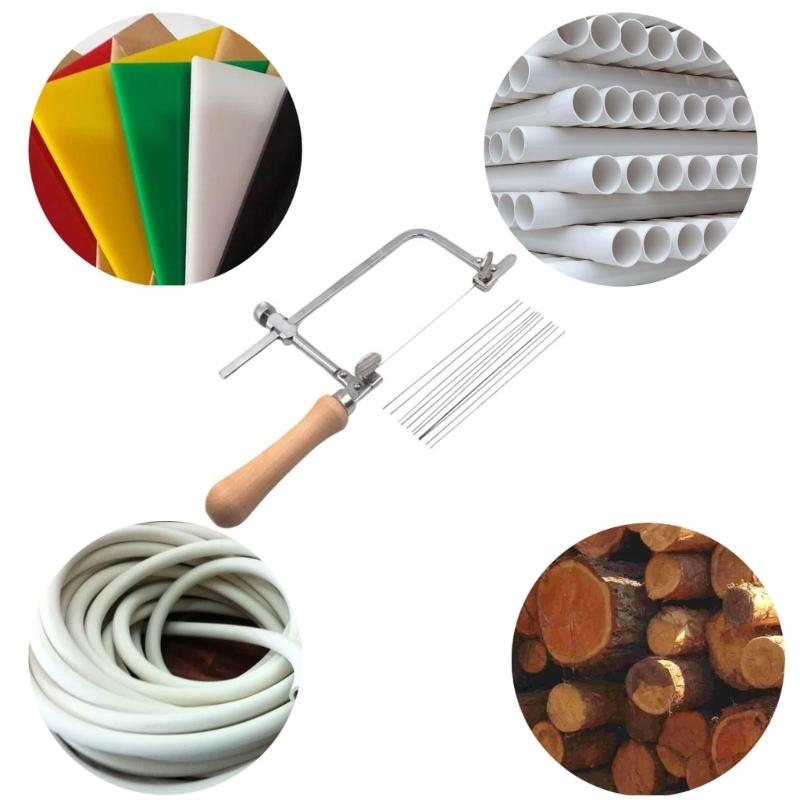 Wood Jewelry Saw Frame U Shaped Saw Frame Jewelry Making Tool Adjustable Saw Frame for Metal Cutting and Carving