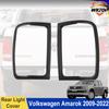 Headlight Tail Light Covers For Volkswagen Amarok VW 2009-2025 Front Rear Lamp Hoods Trims Matte Black Car Exterior Accessories