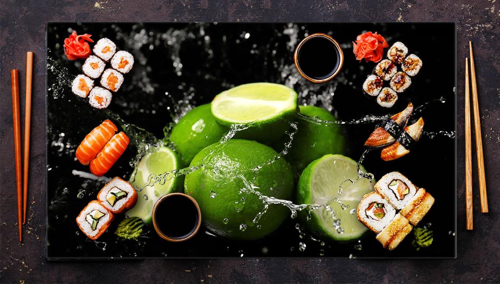 Glas-Kochfeld-Schutzplatte 90x52 Limette